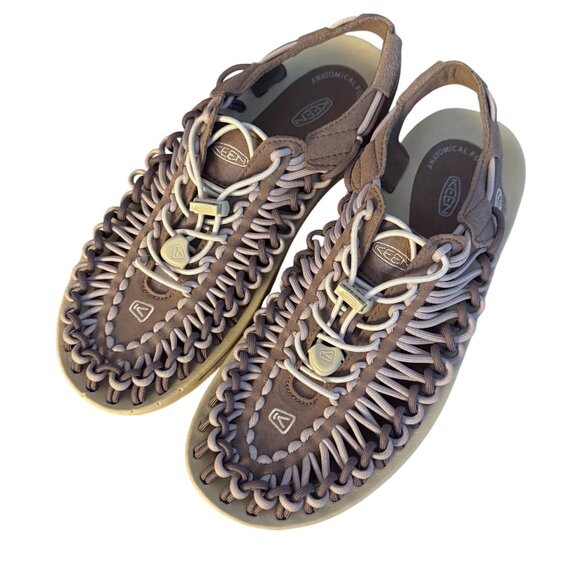 Keen Shoes - Size 9 WOMENS Keen Uneek GRAY Paracord Cord Rope Hiking Sandals Water Shoes